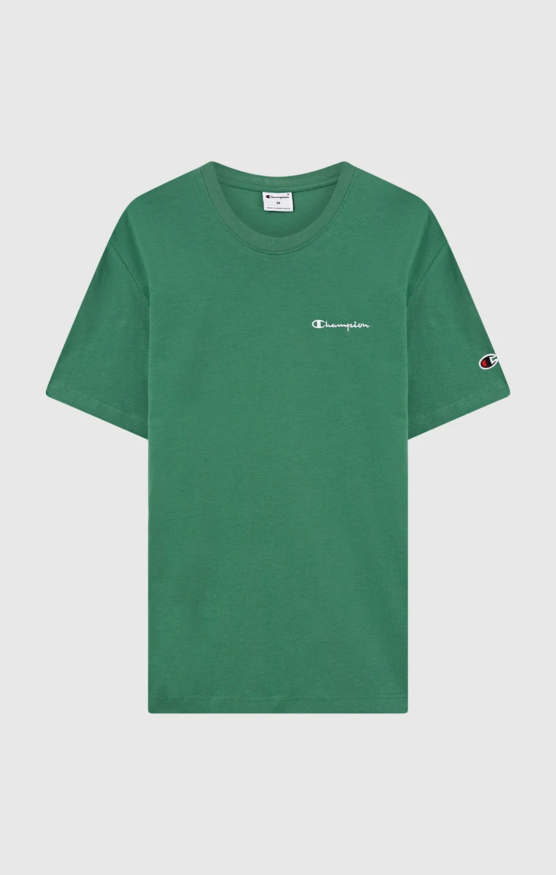 Men’s T-Shirt with Small Embroidered Logo Icons