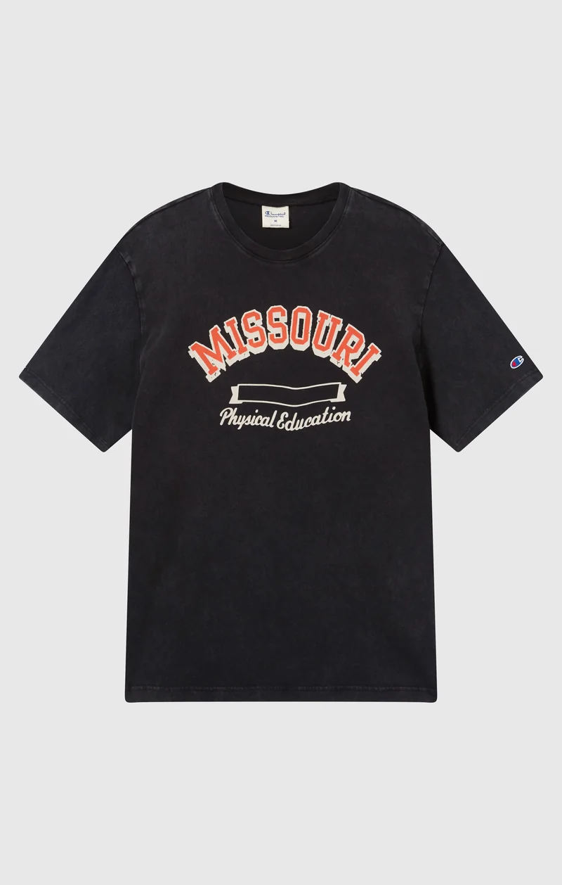 Men’s Heavy Cotton T-Shirt with Reverse Weave Print
