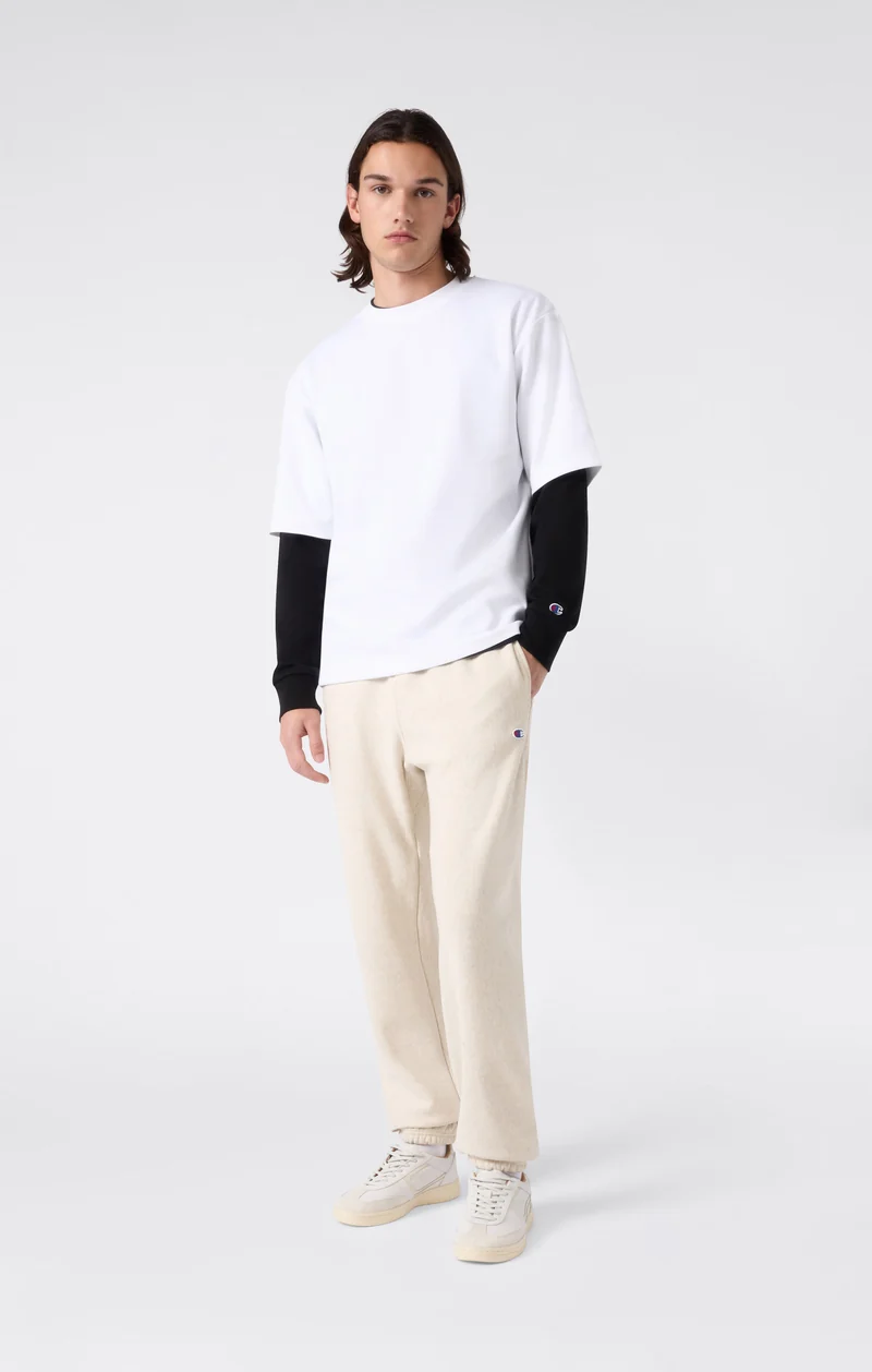 Men’s Lightweight Jogger Pants with Elastic Cuff Reverse Weave