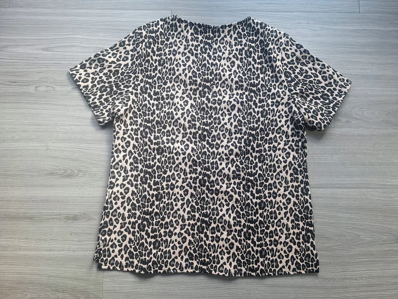 Lawrence Grey Blusenshirt Leopardenmuster 38