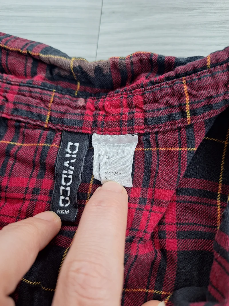 H&M Divided Hemdbluse Karomuster 36