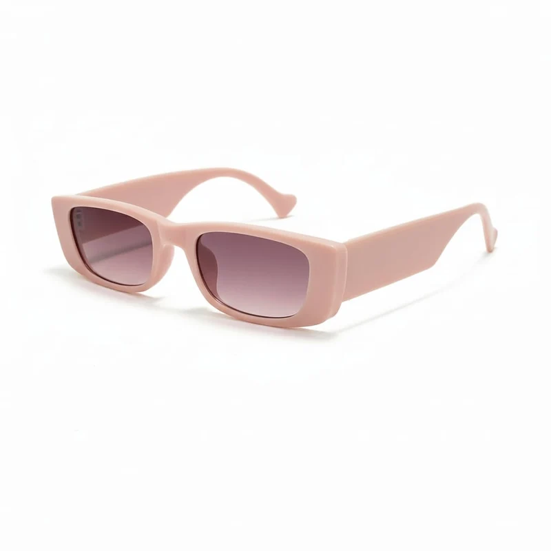 Occhiali bambina da sole rettangolari - Rosa