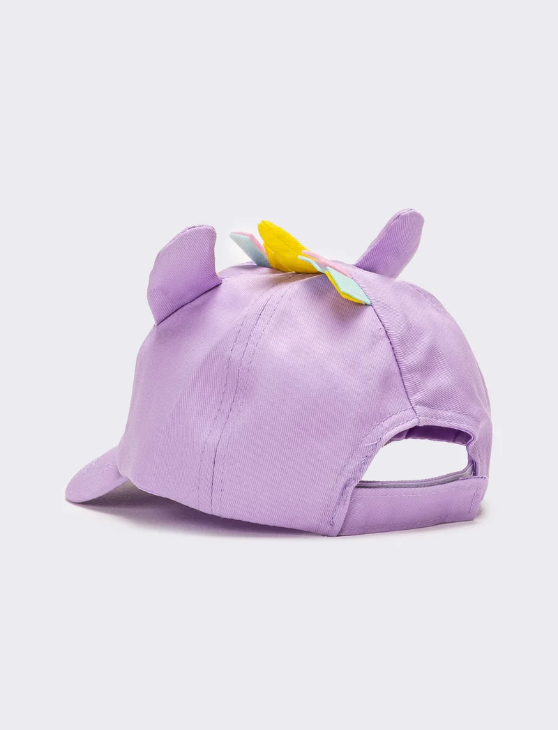 Cappello neonata baseball unicorno - Lilla