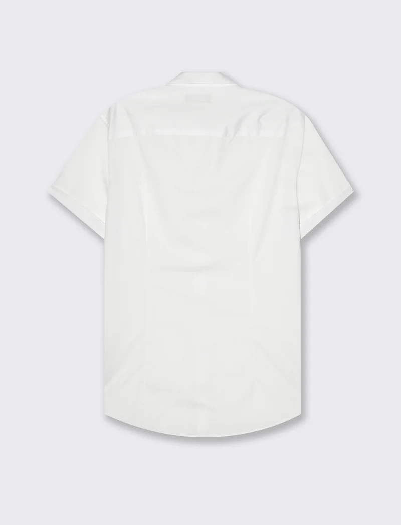 Camicia basic regular fit easy iron da uomo - Bianco