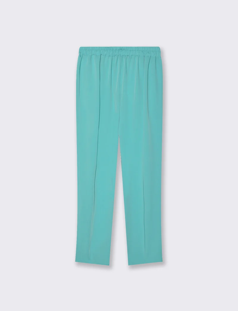 Pantalone regular fit da donna - Verde acqua