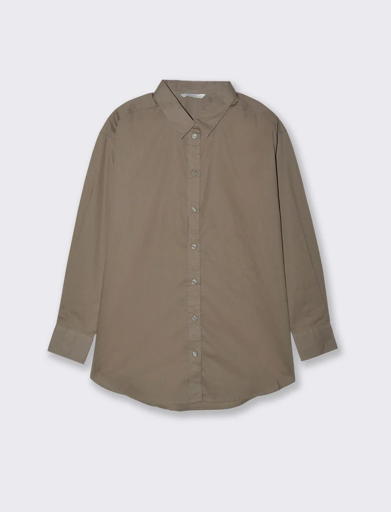 Camicia basica da donna - Verde salvia