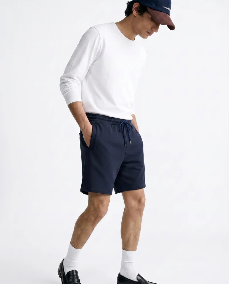 T-shirt slim fit maniche lunghe girocollo - Bianco