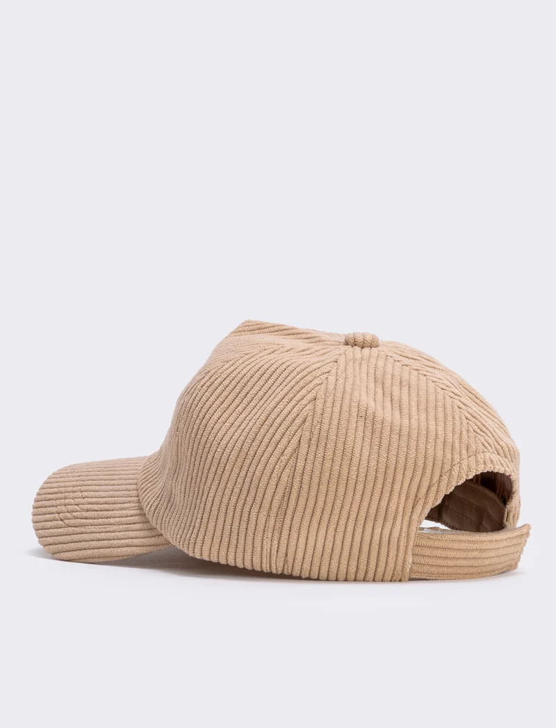 Baseball a coste con scritta distintiva - Beige
