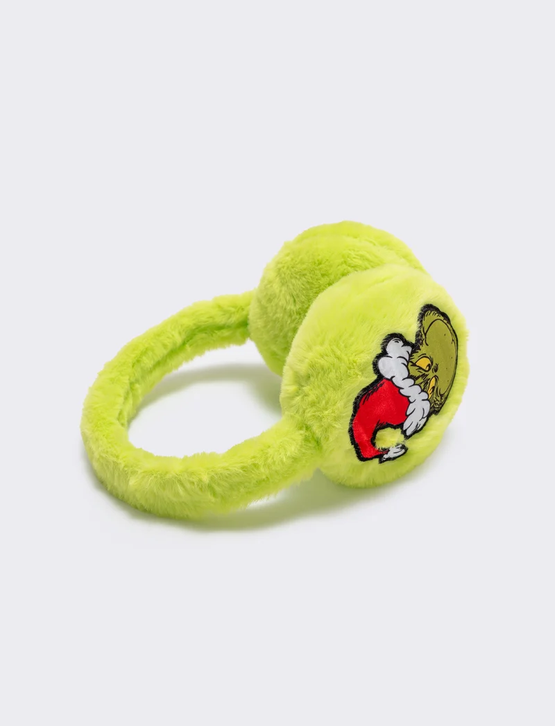Paraorecchie Grinch 3D per bambini Natale - Nero