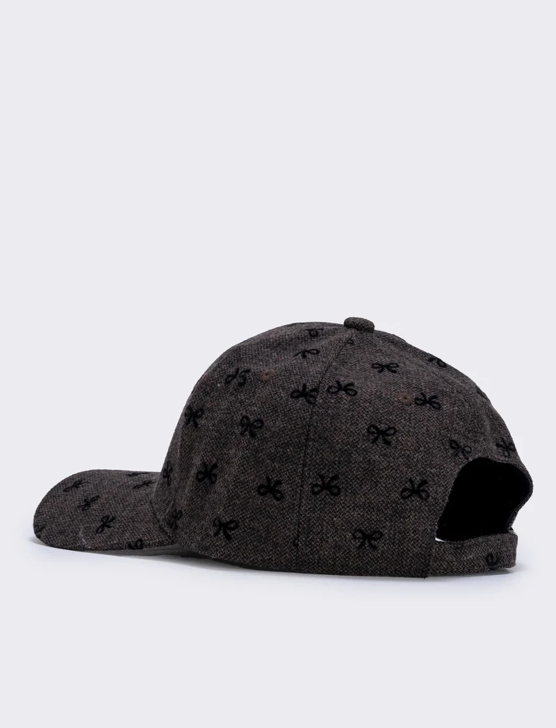 Cappellino da baseball con fiocchetti - Nero