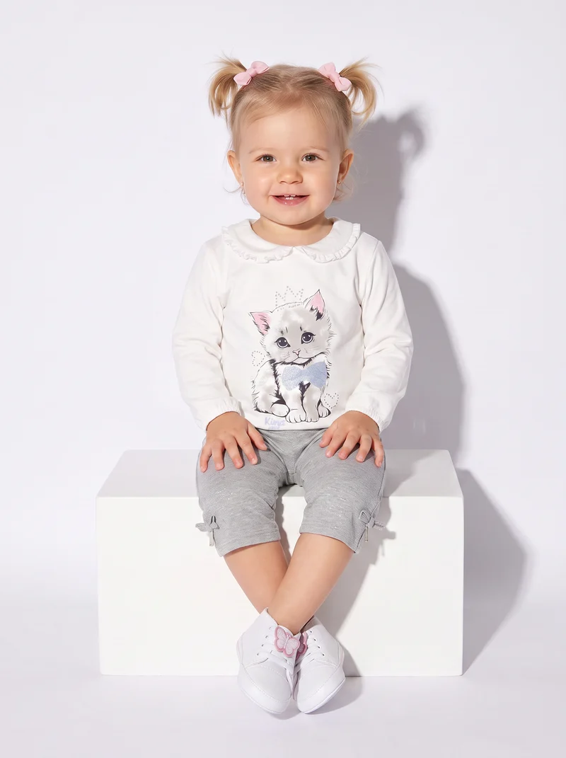 Pantaloni ampi eleganti con coulisse - Grigio mel.