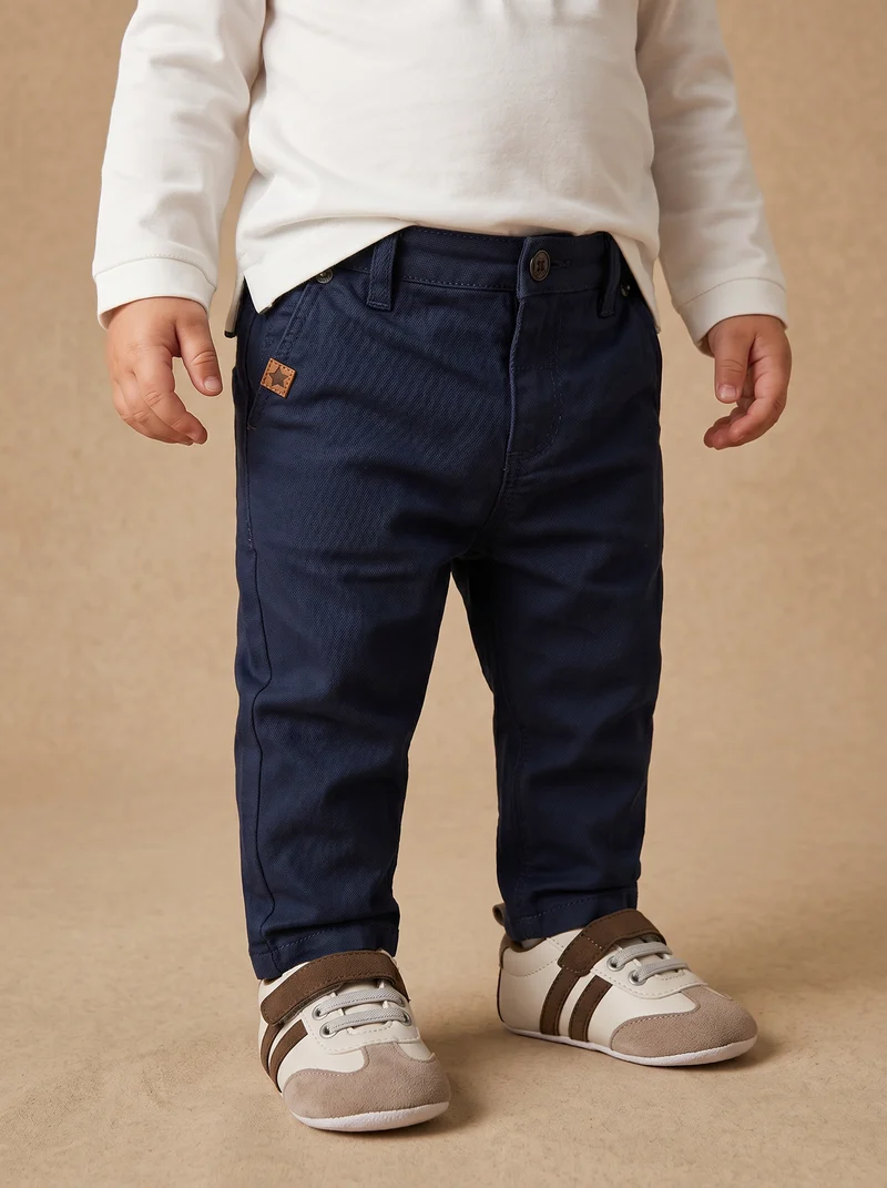 Pantaloni in twill versatili e pratici - Blu