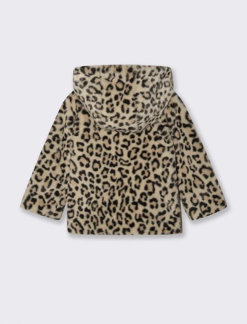 Pelliccetta maculata con cappuccio - Leopardato