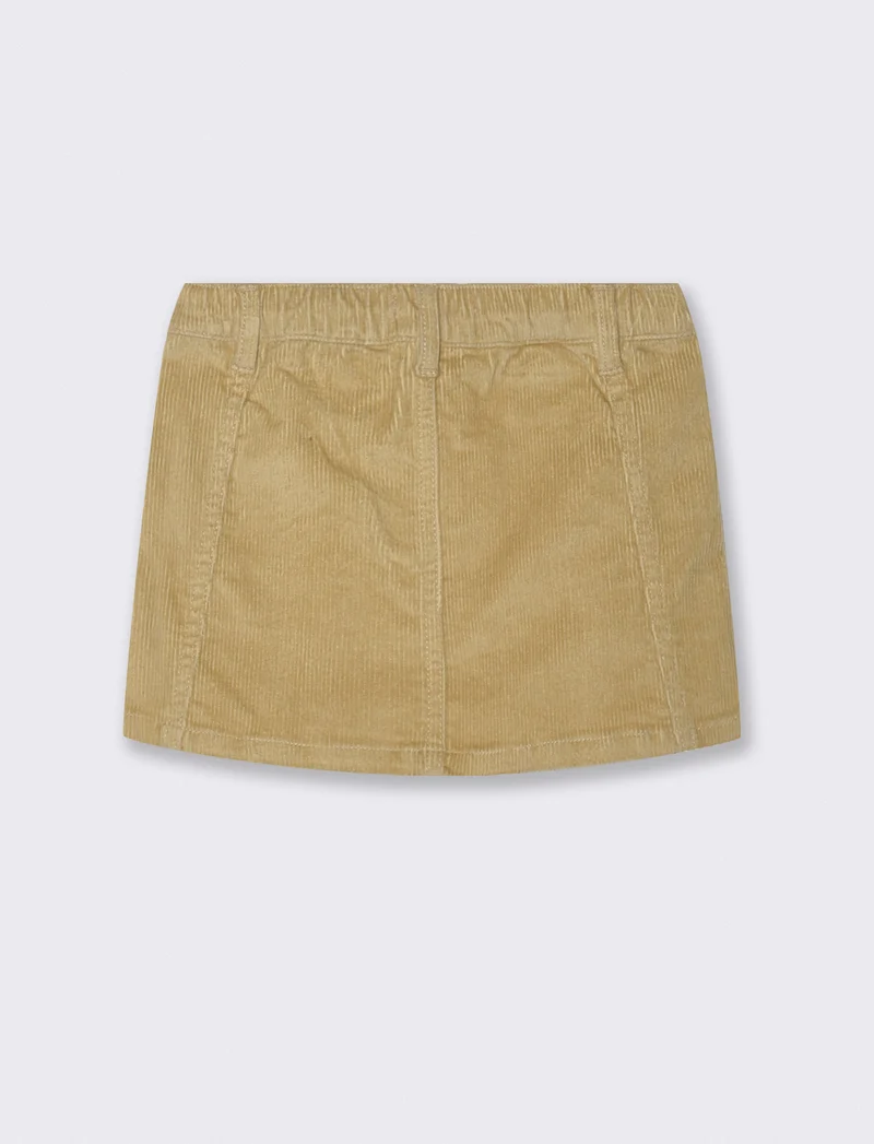 Gonna di velluto - Beige