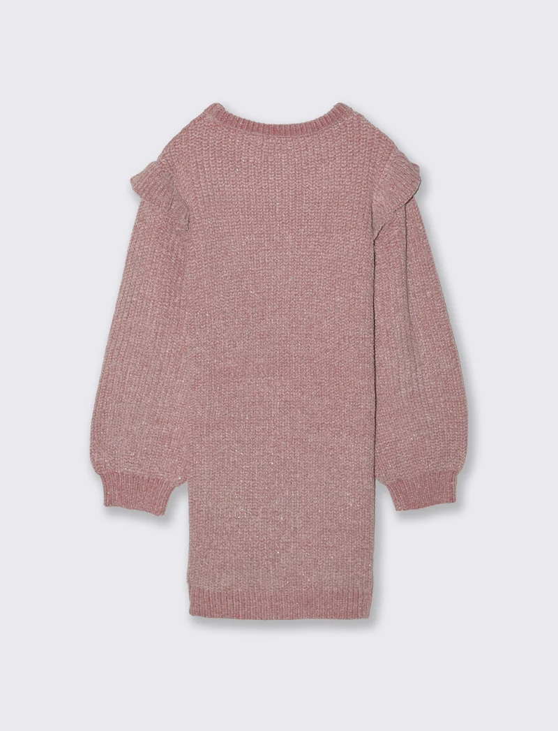 Abito trecce in ciniglia - Rosa cipolla