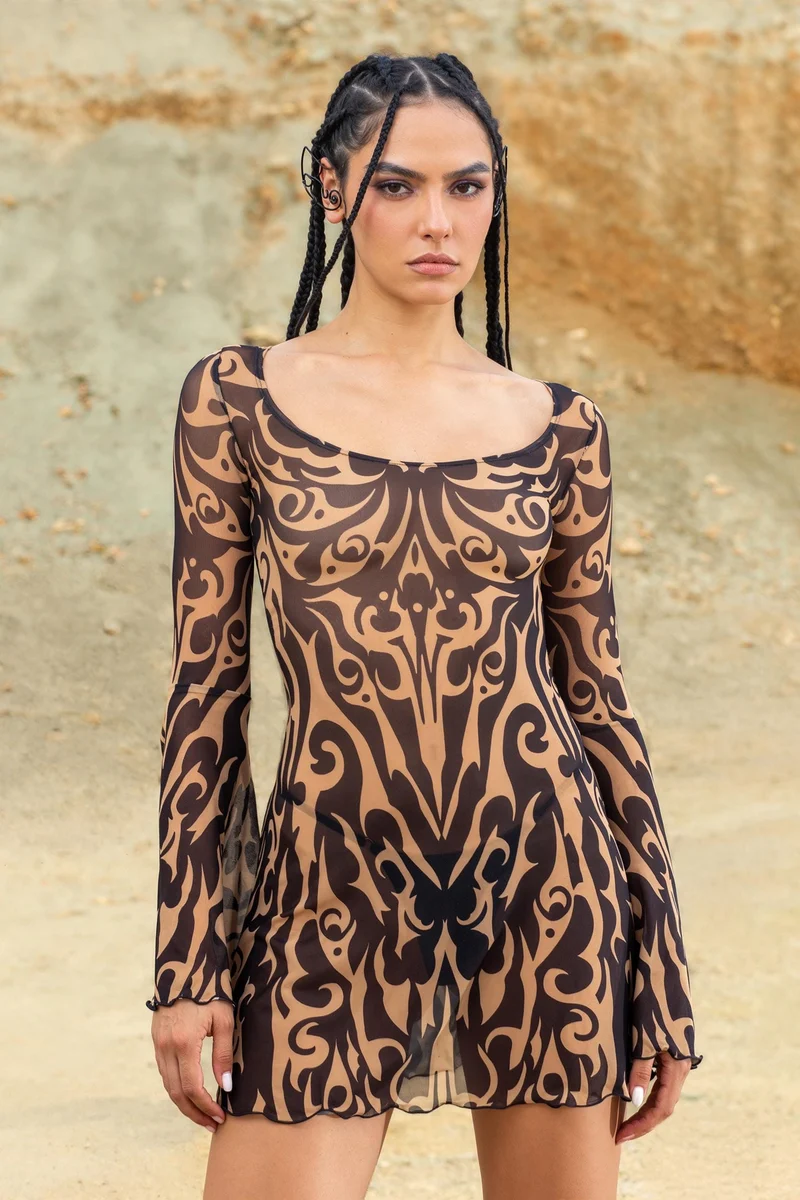 Ritual Mesh Mini Dress