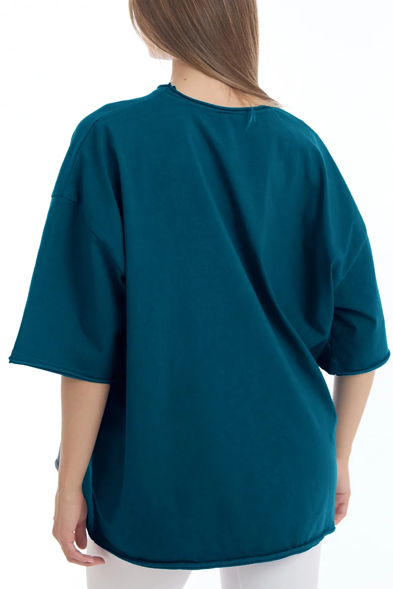 Maglia Donna WorkOut Extra Large Indian Blue