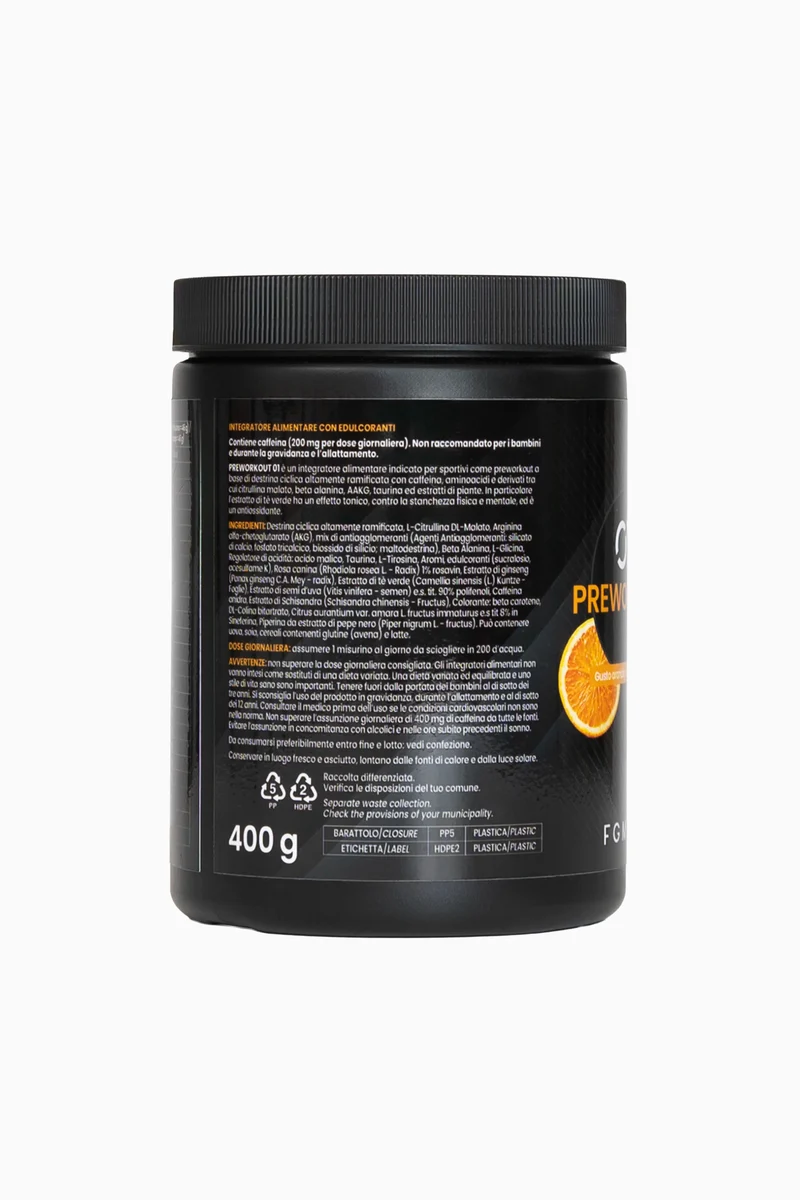 01 PREWORKOUT - 400 g