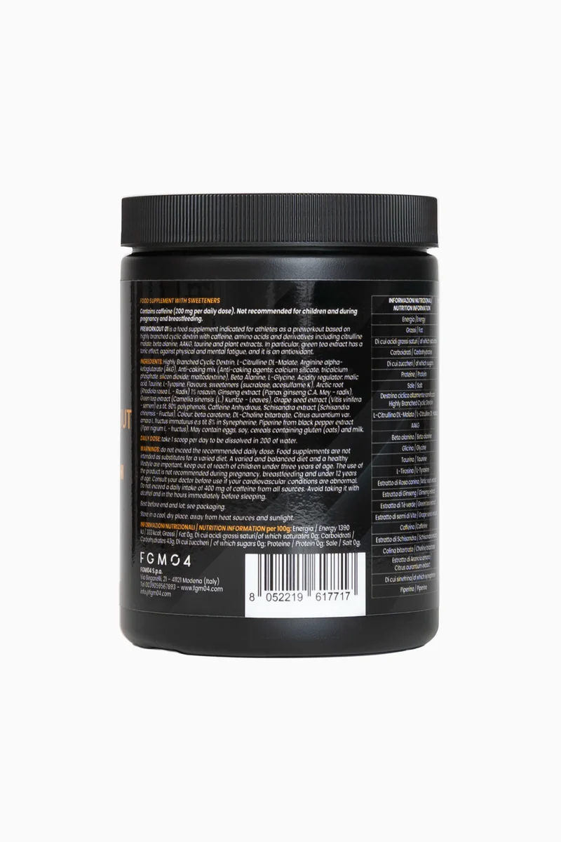 01 PREWORKOUT - 400 g