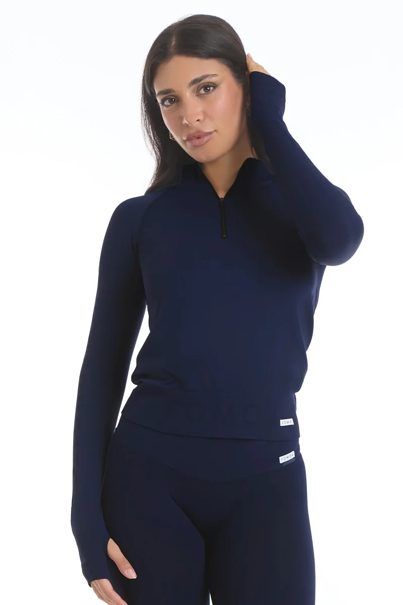 Bolero Zip Blu Notte