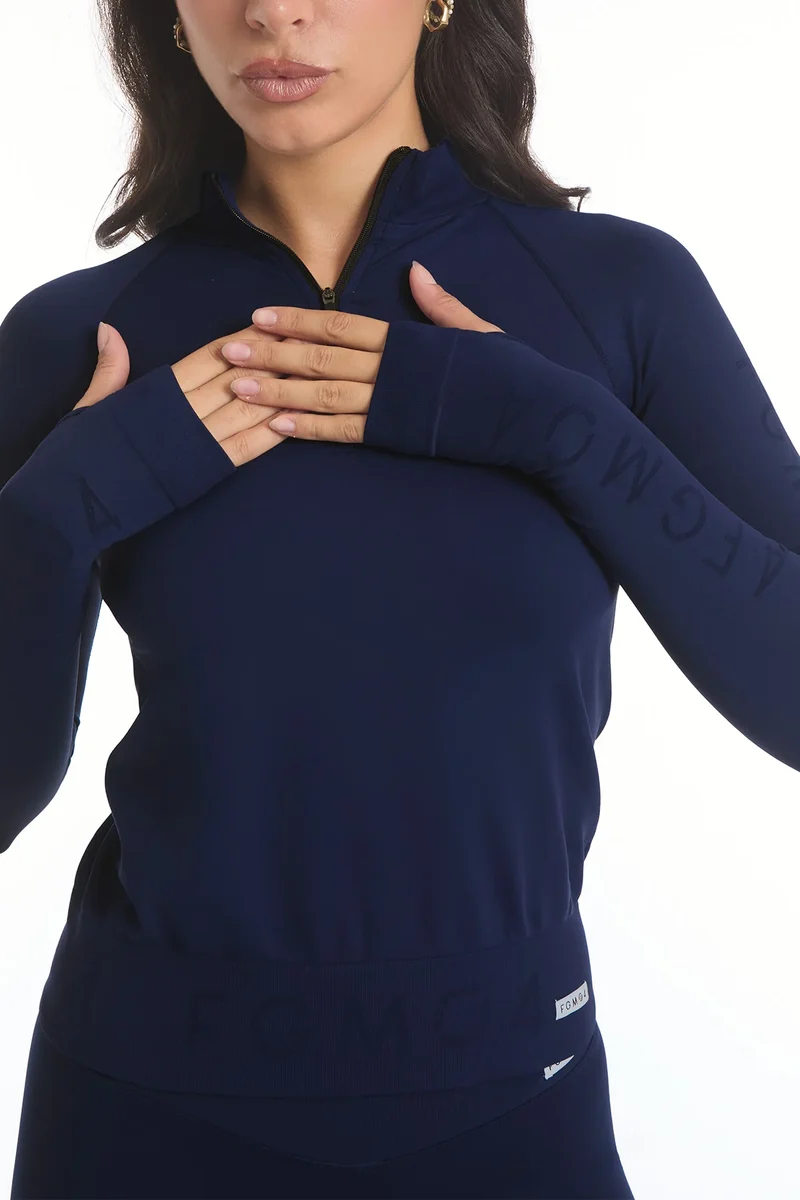 Bolero Zip Blu Notte