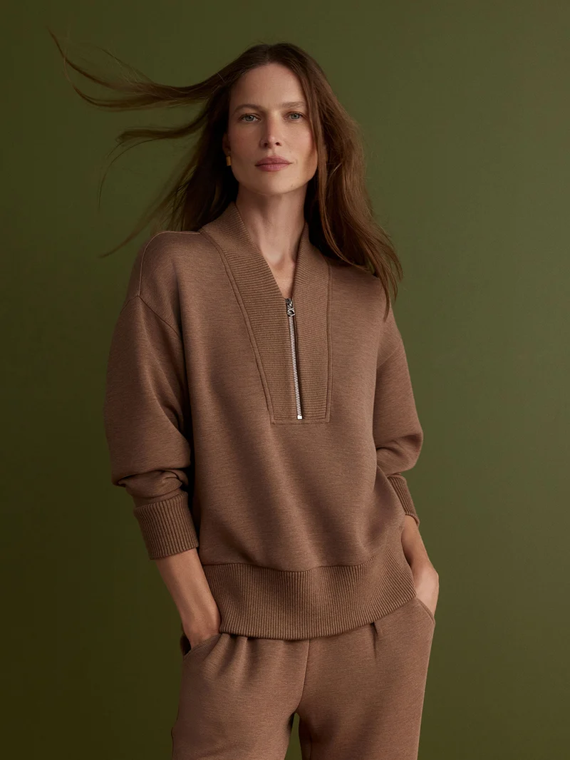 Sally Half Zip Sweat