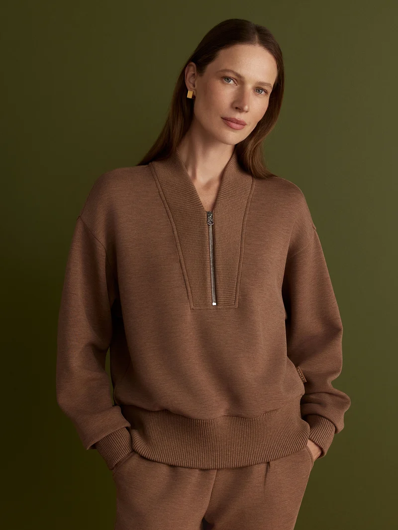 Sally Half Zip Sweat