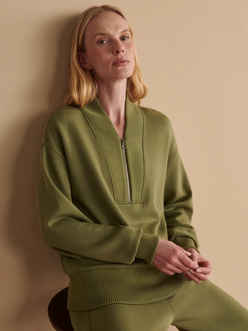 Sally Half Zip Sweat