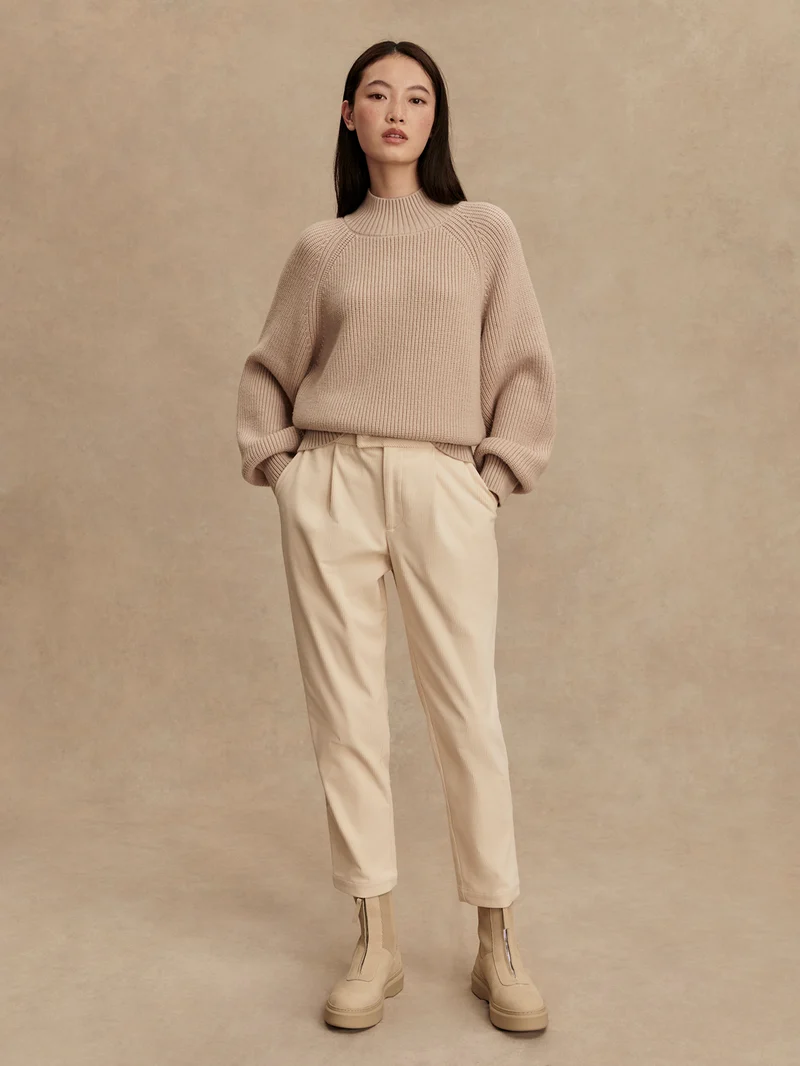 Martina High Neck Rib Knit