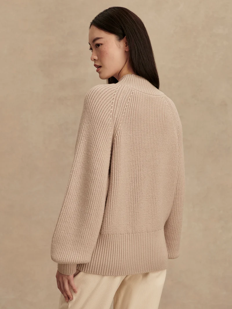 Martina High Neck Rib Knit