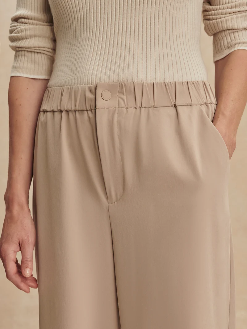 Lightweight Stretch Wide Leg Travel Pant Regular
