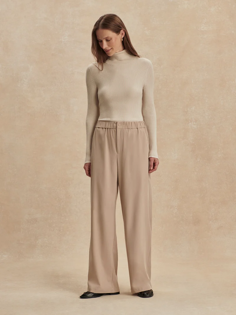 Lightweight Stretch Wide Leg Travel Pant Regular