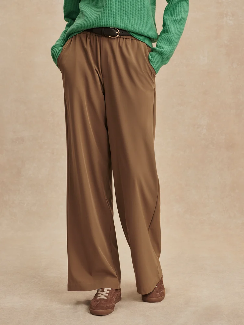 Lightweight Stretch Wide Leg Travel Pant Regular