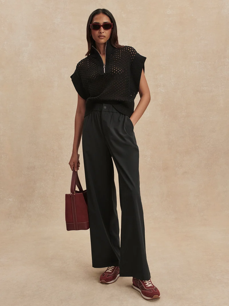 Lightweight Stretch Wide Leg Travel Pant Regular