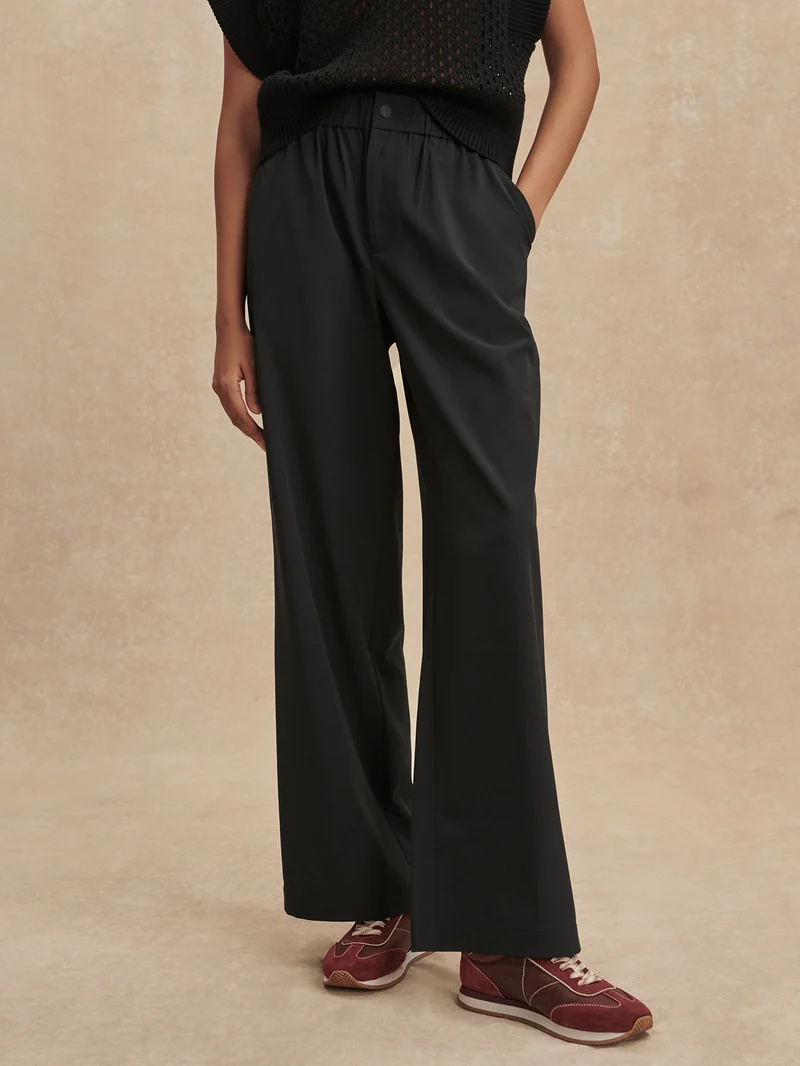 Lightweight Stretch Wide Leg Travel Pant Regular