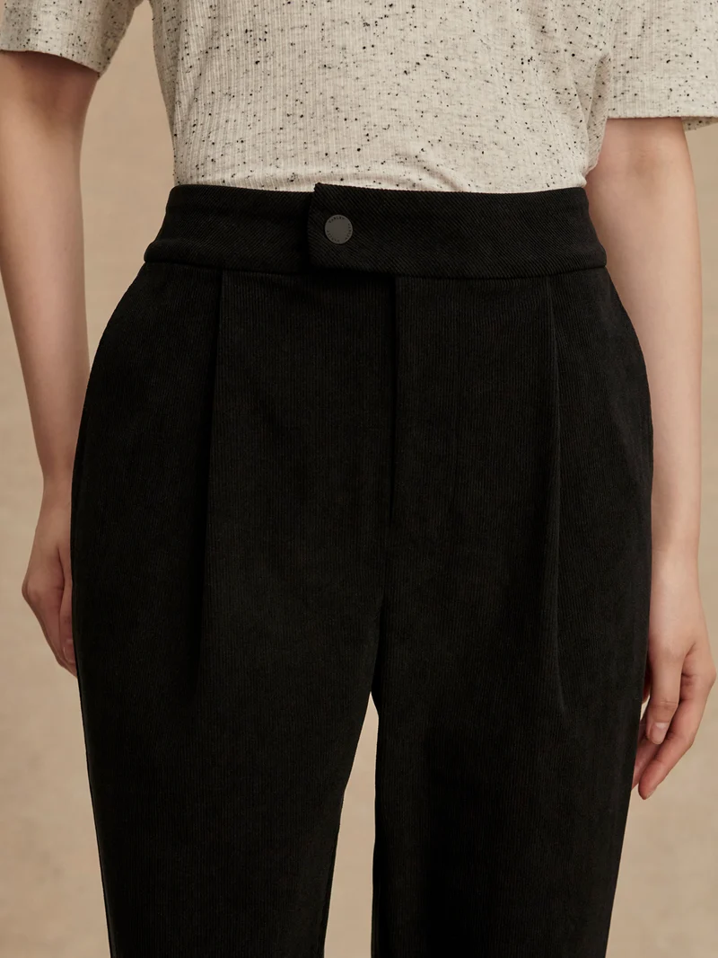 Stretch Needle Cord Tapered Trouser Regular