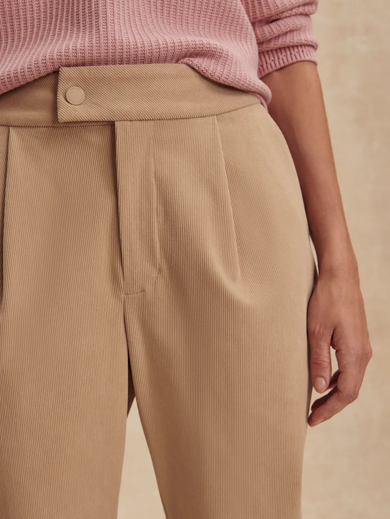 Stretch Needle Cord Tapered Trouser Regular