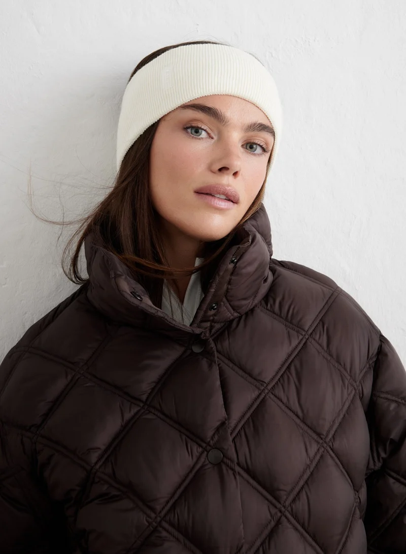 Chocolate Quilted Coat