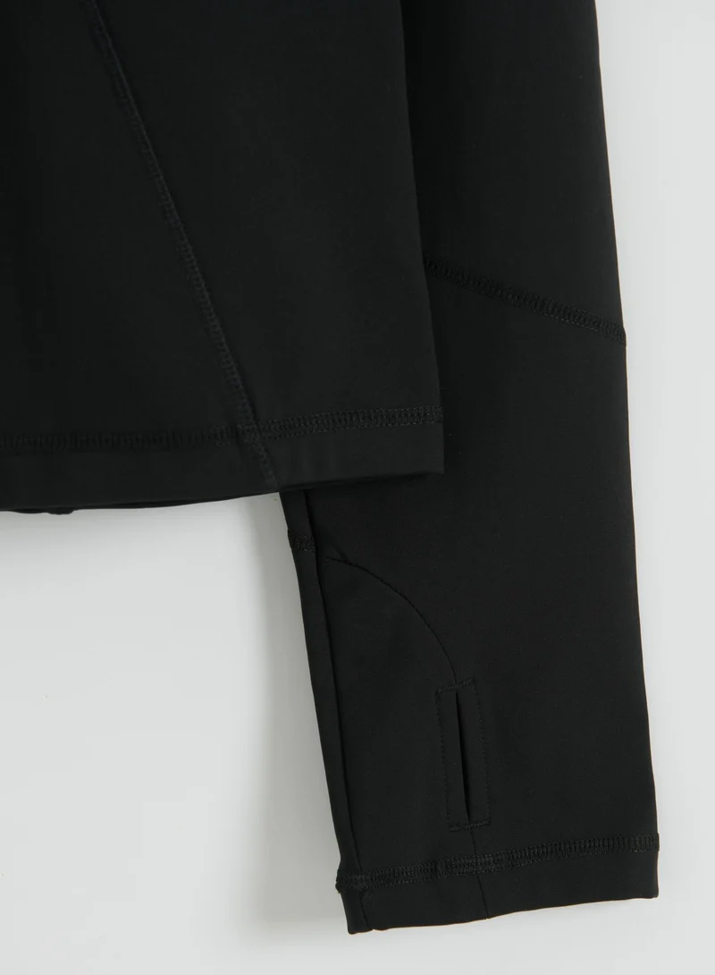 Black Warming Zip Jacket