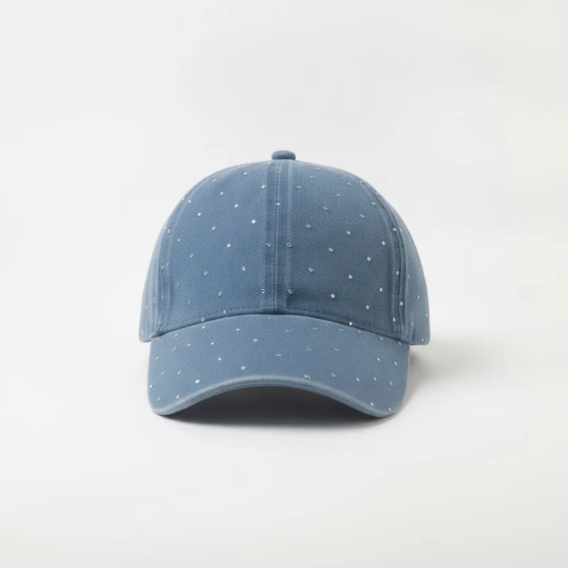 Cappello bambina baseball strass - Denim