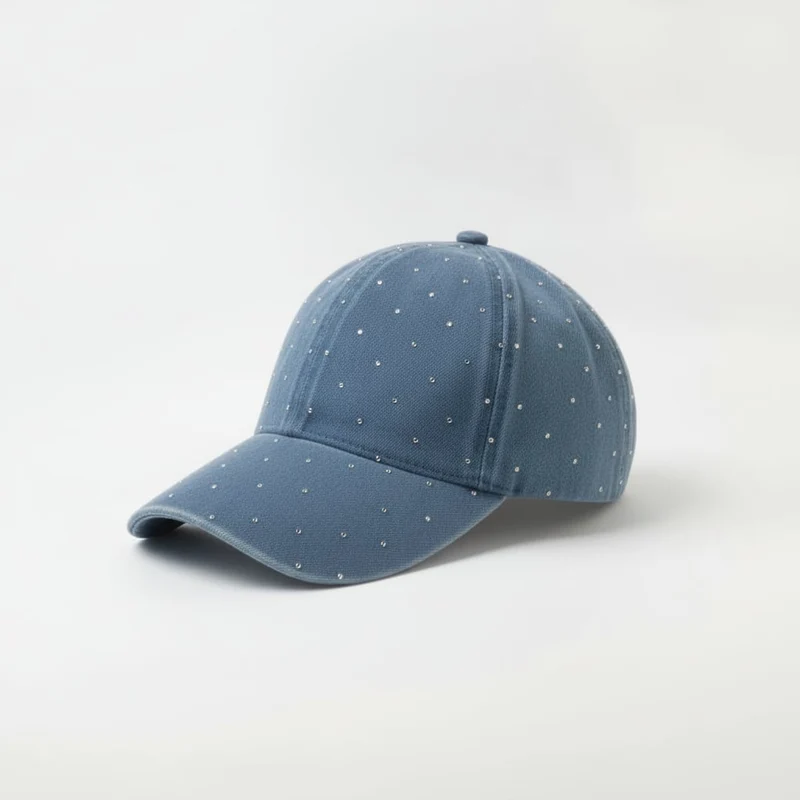 Cappello bambina baseball strass - Denim