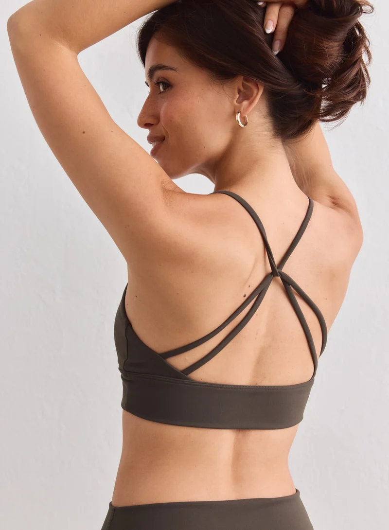 Dark Ivy Sense Strap Bra