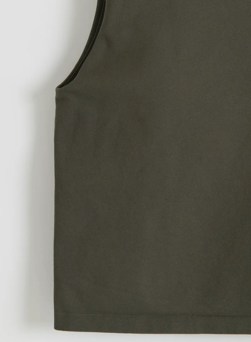 Dark Ivy Shape Seamless One Shoulder Bralette