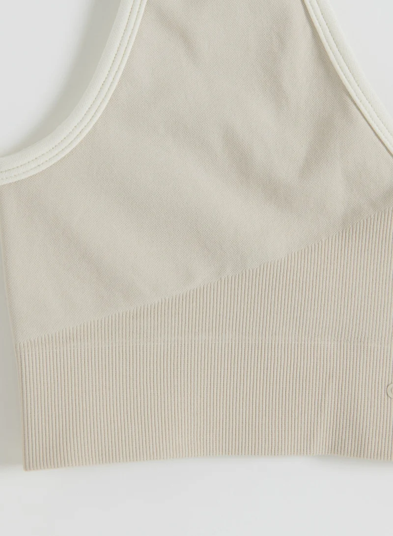 Sand Shape Seamless Deep Cut Bra