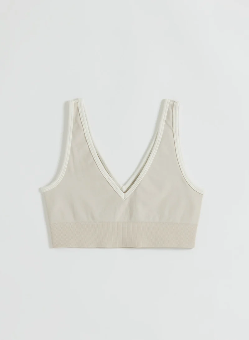 Sand Shape Seamless Deep Cut Bra