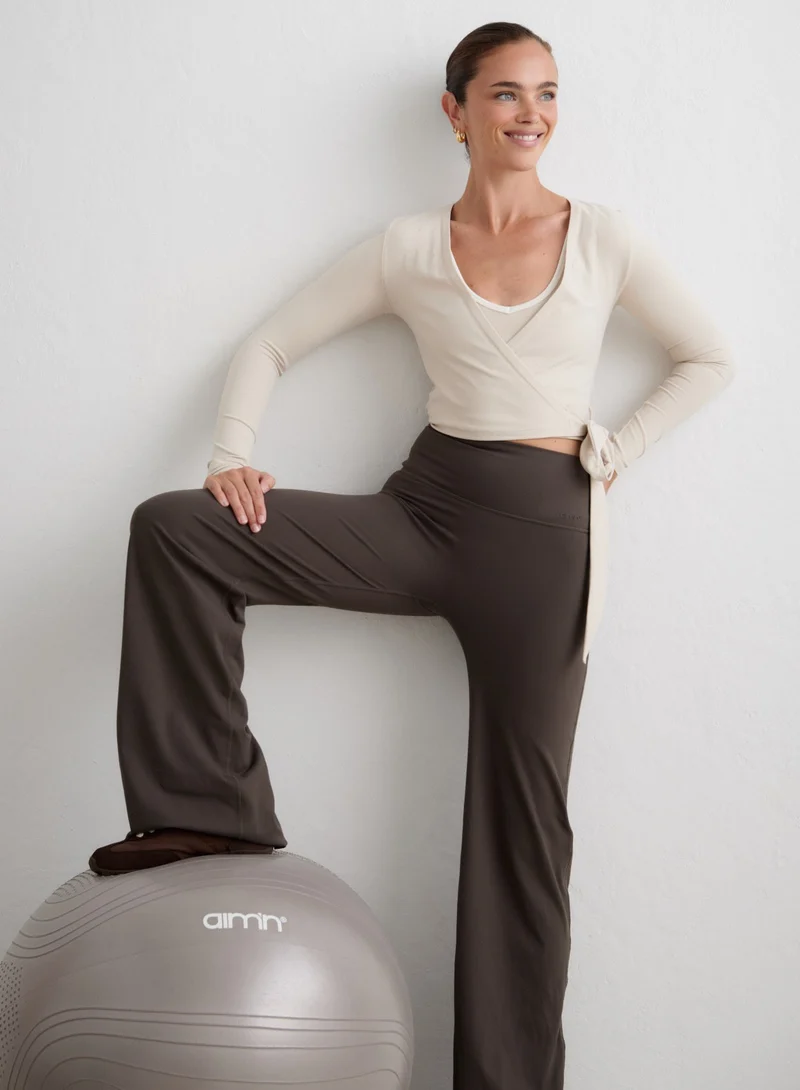 Sand Shape Seamless Wrap Long Sleeve