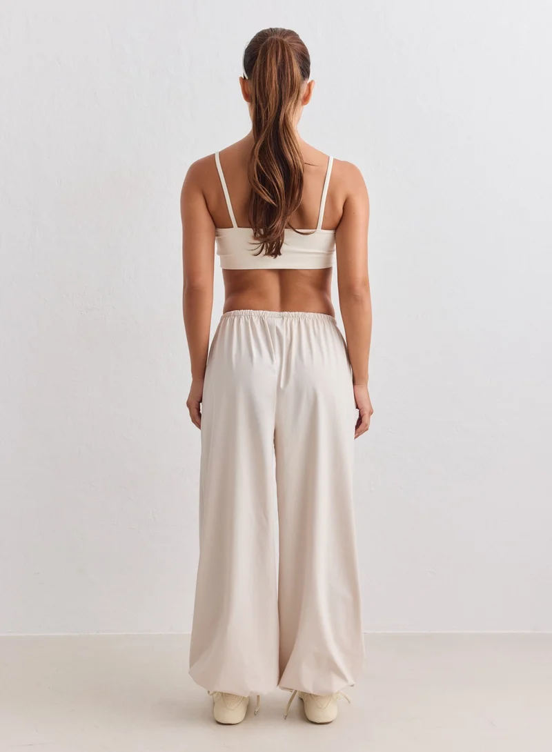 Sand Windbreaker Balloon Pants