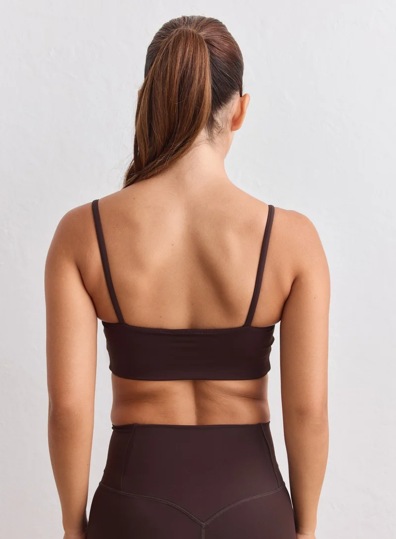 Chocolate Sculpting Strap Bra