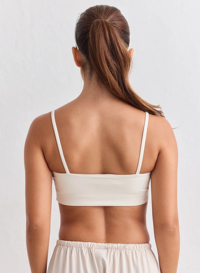 Cream Sculpting Strap Bra