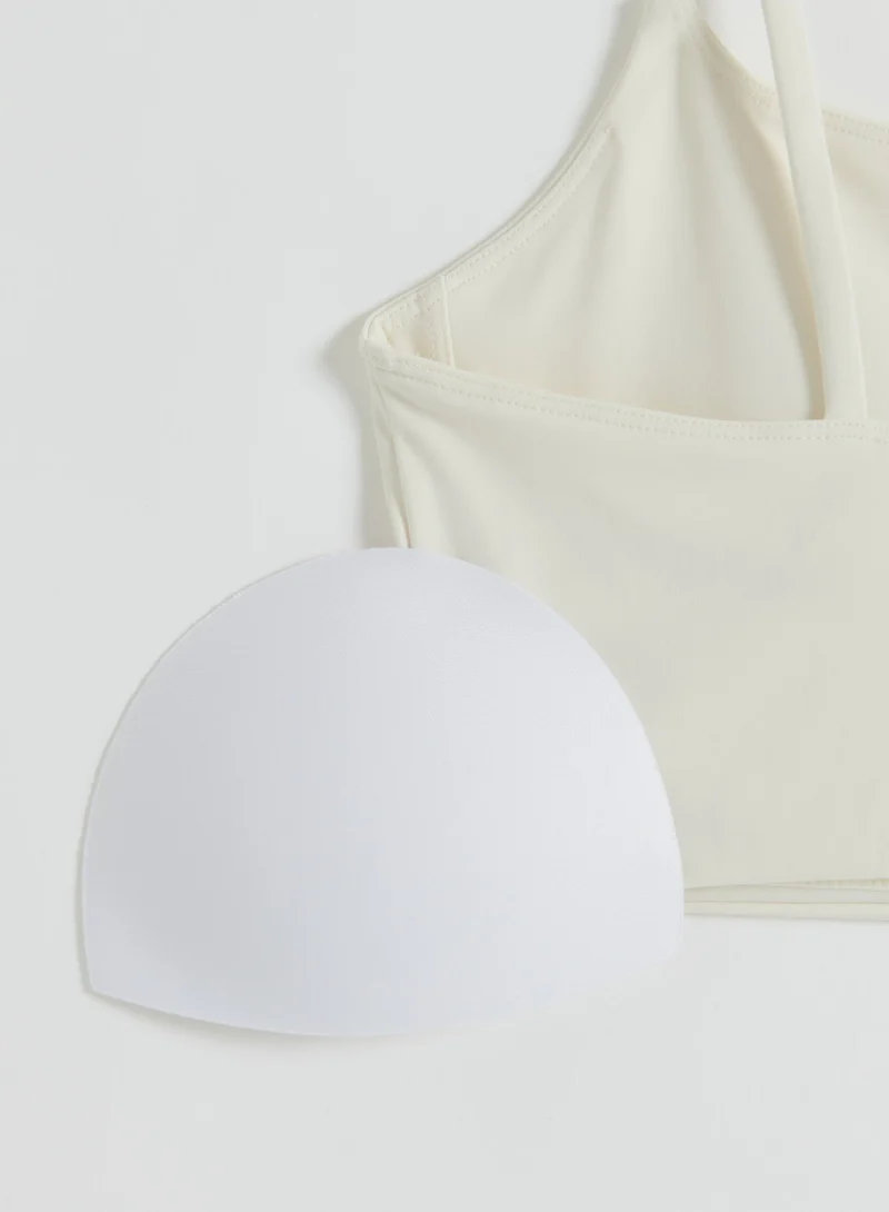 Cream Sculpting Strap Bra